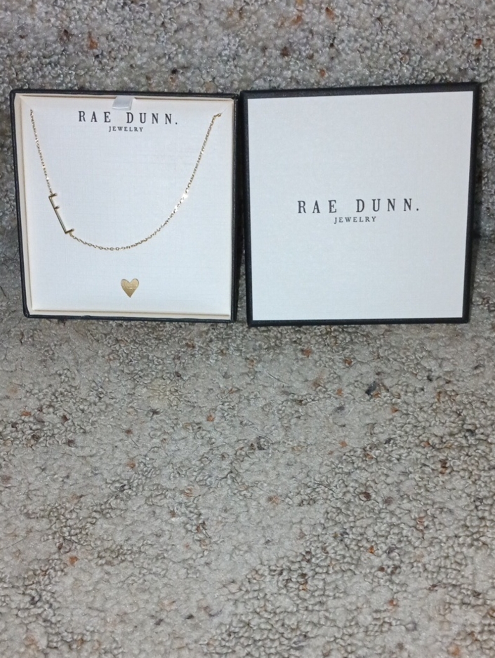 Rae Dunn E Gold Plated Necklace
